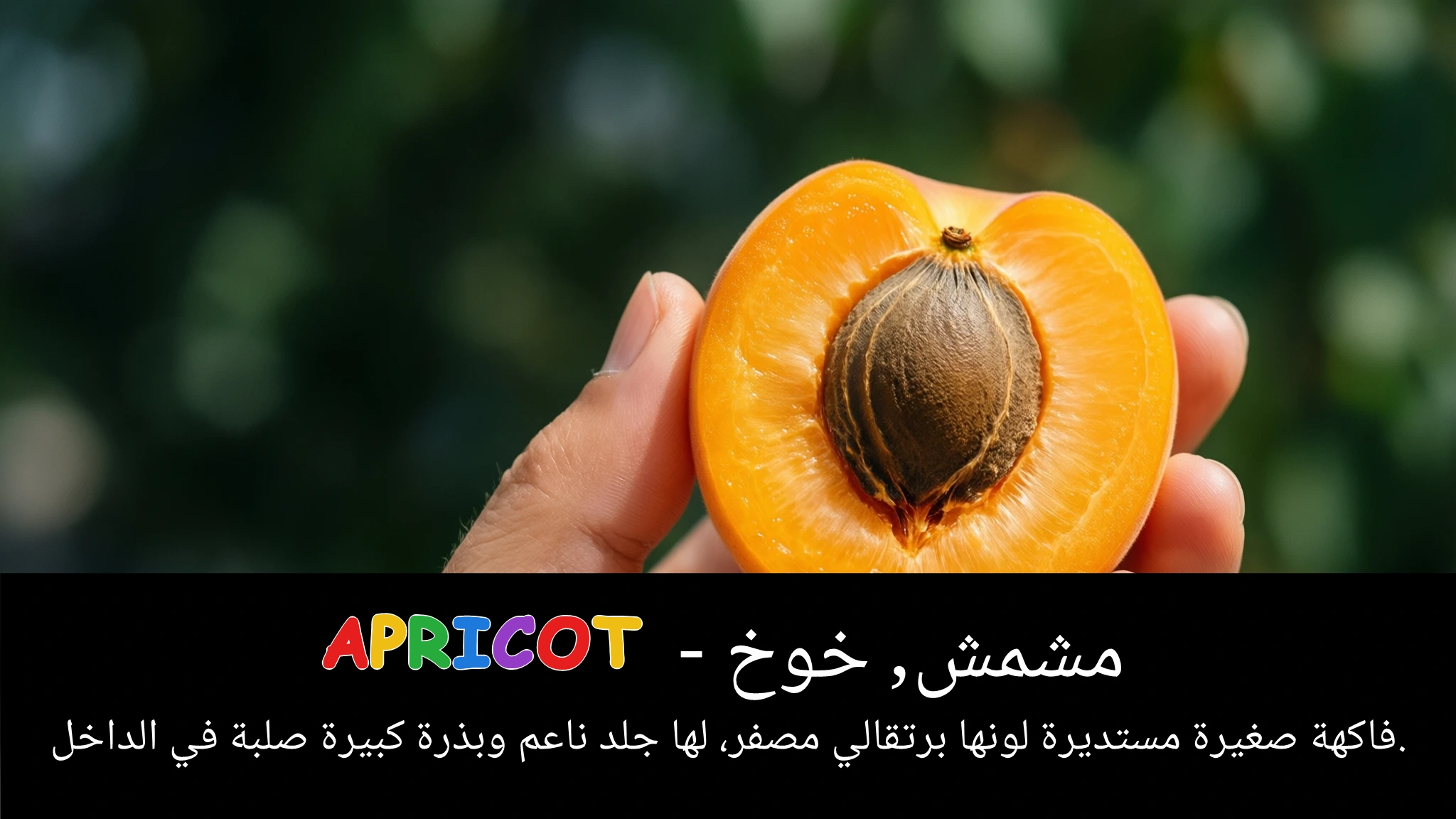 Arabic Illustration for apricot